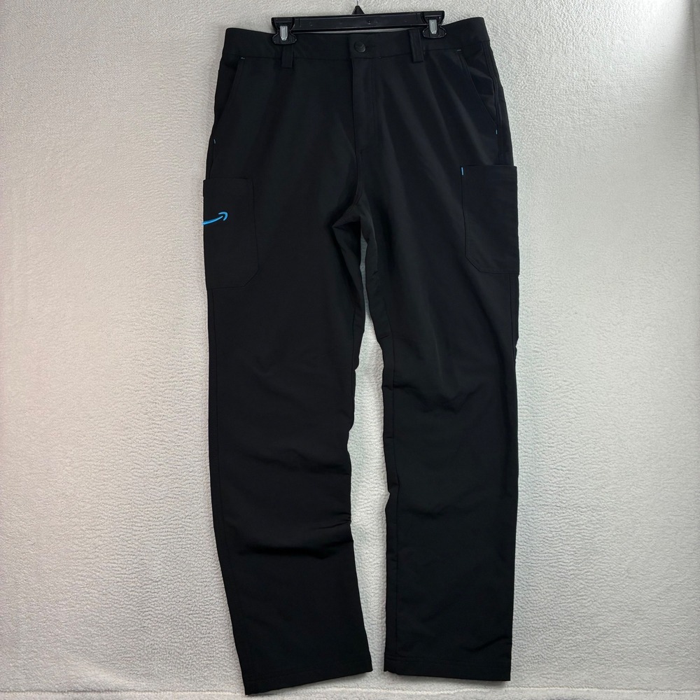 Amazon Pants‎ Men L 35x33 Black Luly Yang Cargo Stretch Workwear Uniform